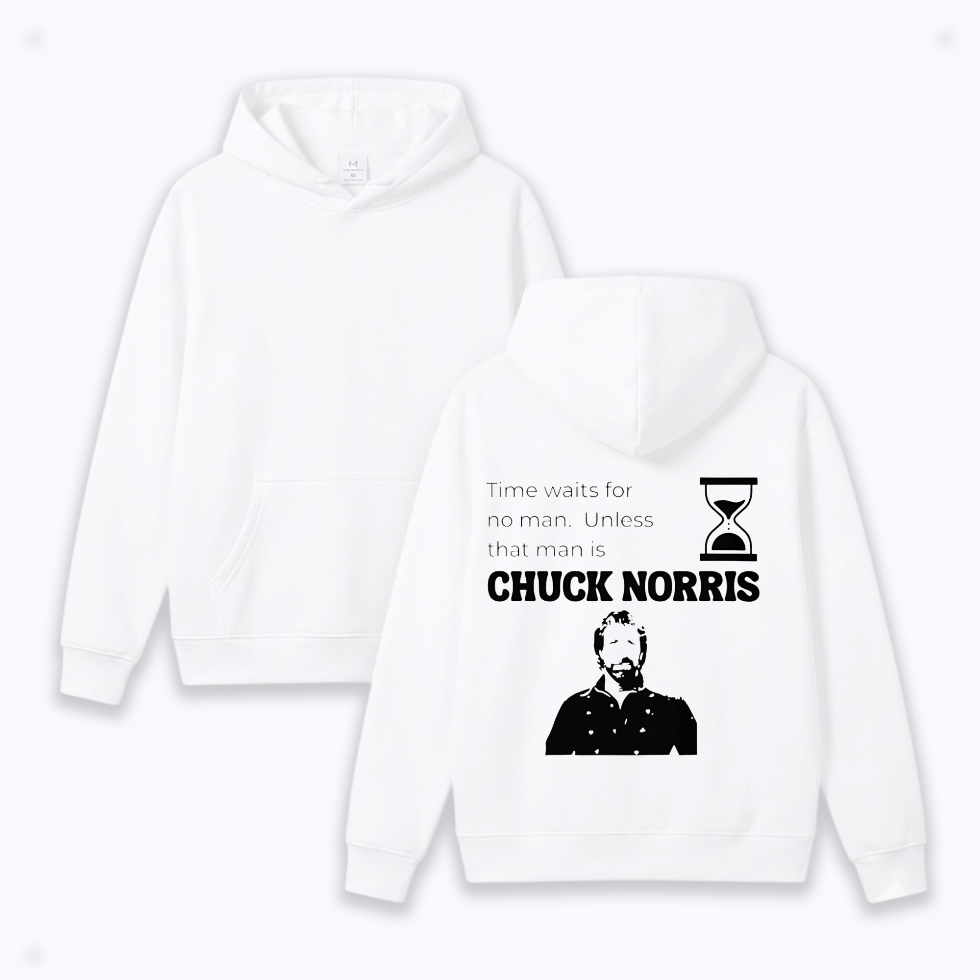 Chuck Norris Death Hoodie Time Waits For No Man Legend Remembrance Merch Gift For Fans
