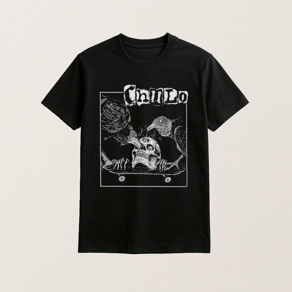 Chulo Merch Skull Raven Skateboard Shirt Gift Ideas For Band Lovers