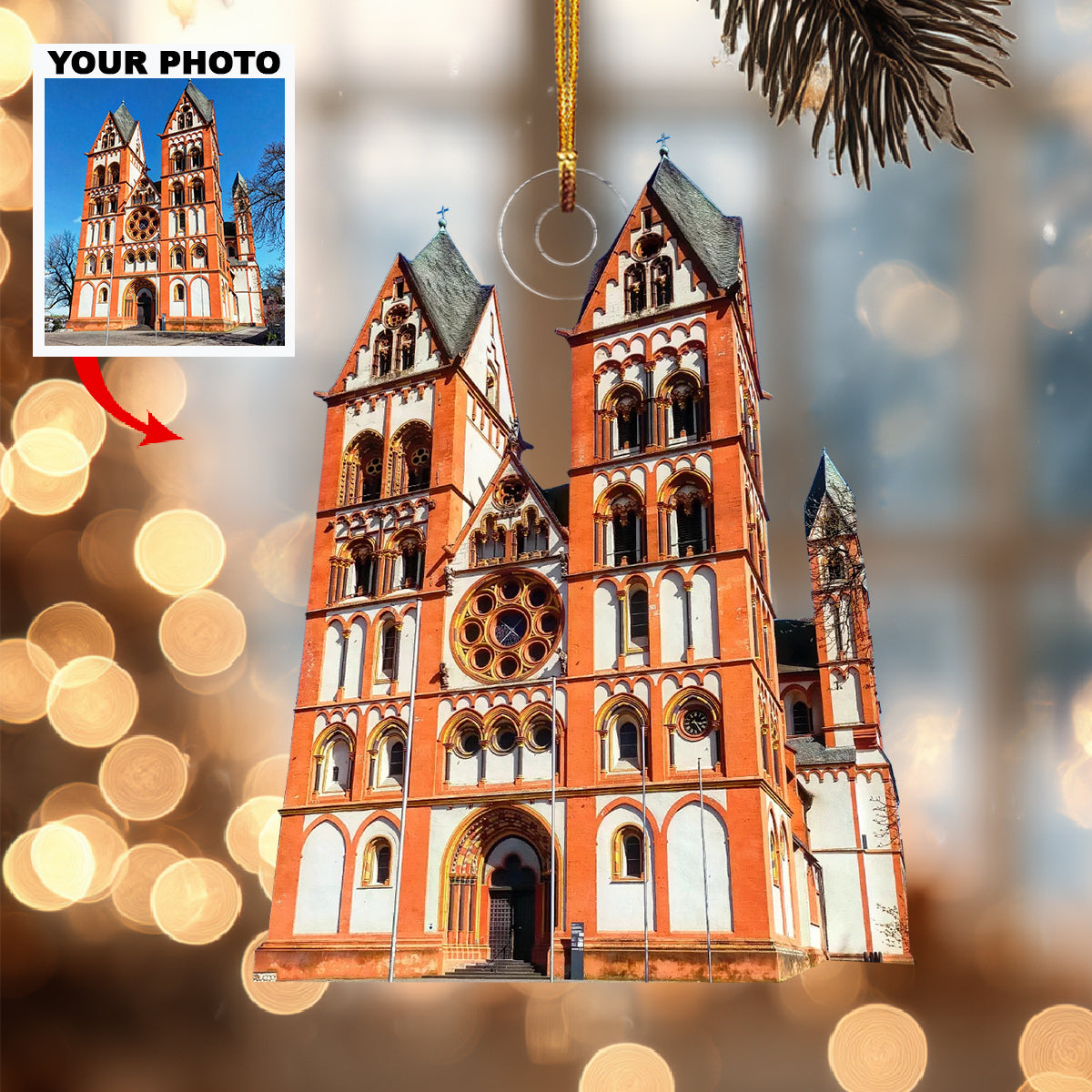 Church Of Holy Light Personalized Photo Mica Ornament Christmas Gift For Family Members