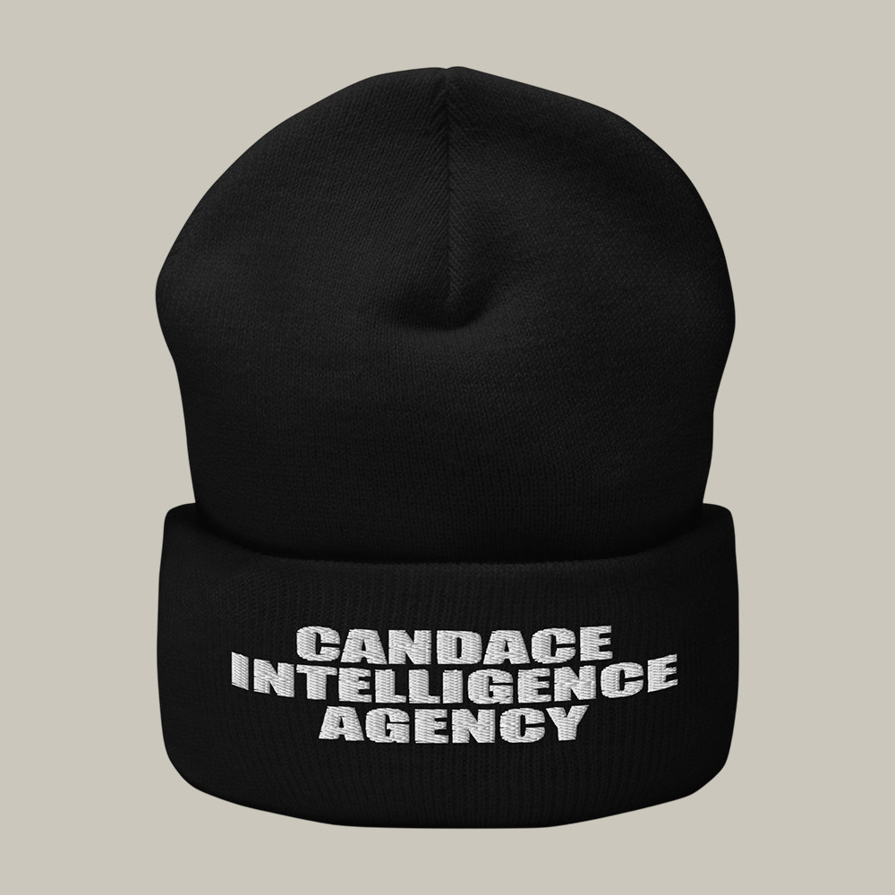 CIA Beanie Candace Owens Merch Political Gift For Candace Owens Supporters