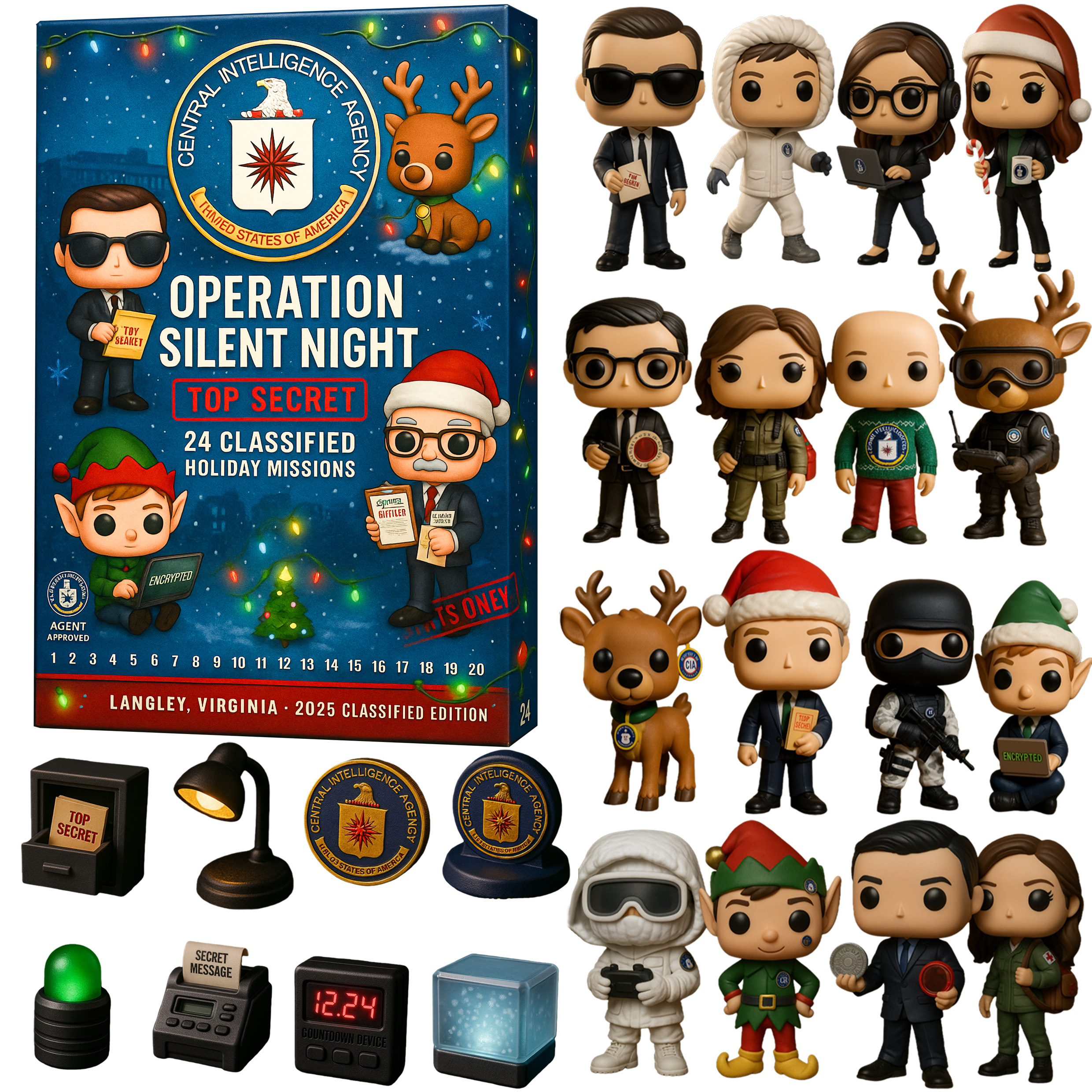 CIA Operation Silent Night Advent Calendar Christmas Advent Calendar Gifts For CIA Lovers