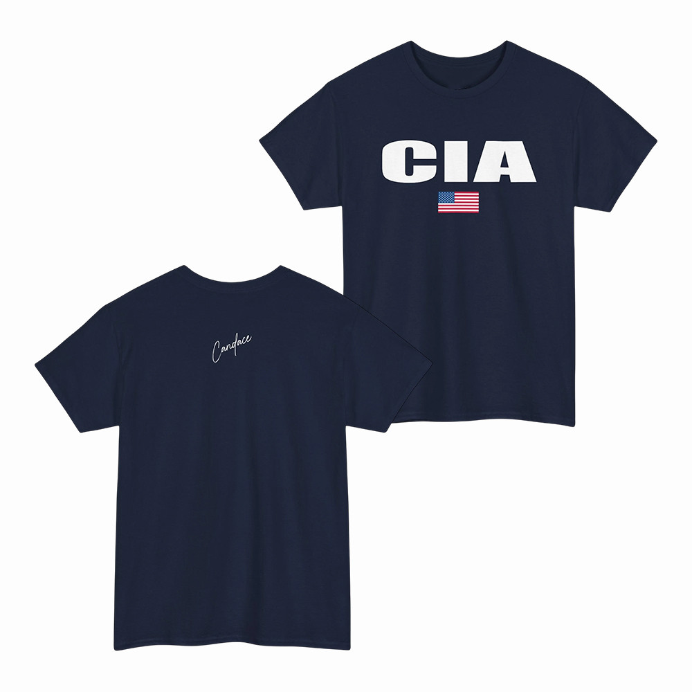 CIA USA Signature T-Shirt Candace Owens Clothes Present Idea For Boyfriend