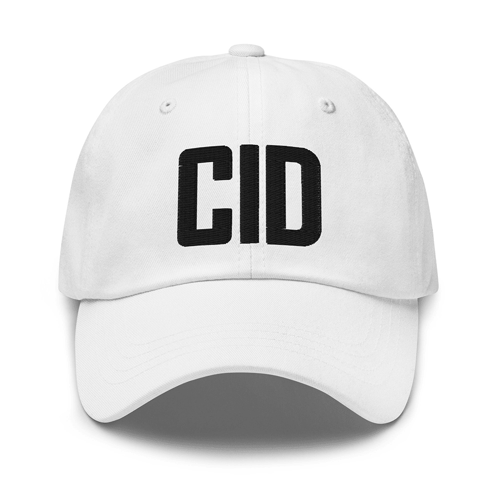CID Hat CID Airport Code Embroidered Hat Father's Day Gifts For Husband