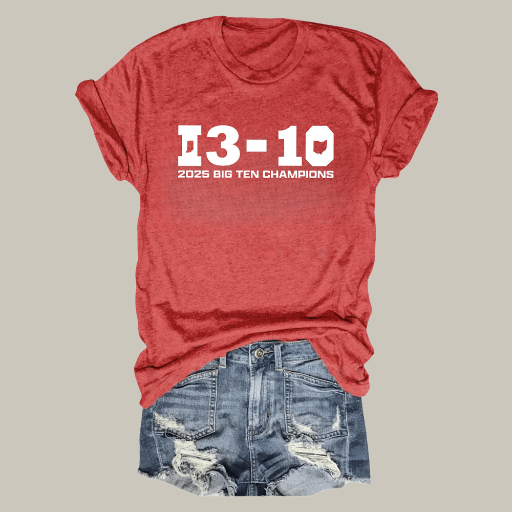 Cig Ten Champs Indiana Hoosier T-Shirt IU Football National Champions Clothes Gift Ideas For Her