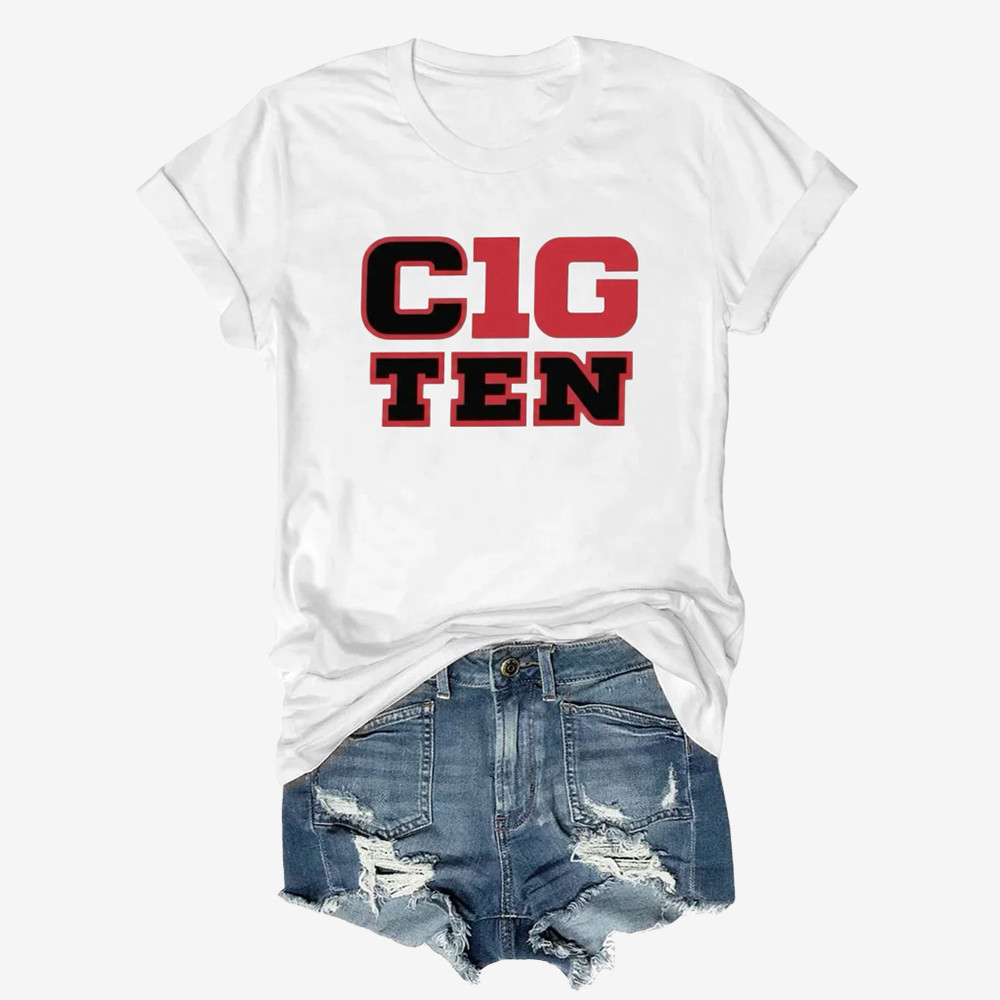 Cig Ten Indiana Hoosier T-Shirt Indiana Hoosier Football Clothes Gift Ideeas For Footballers