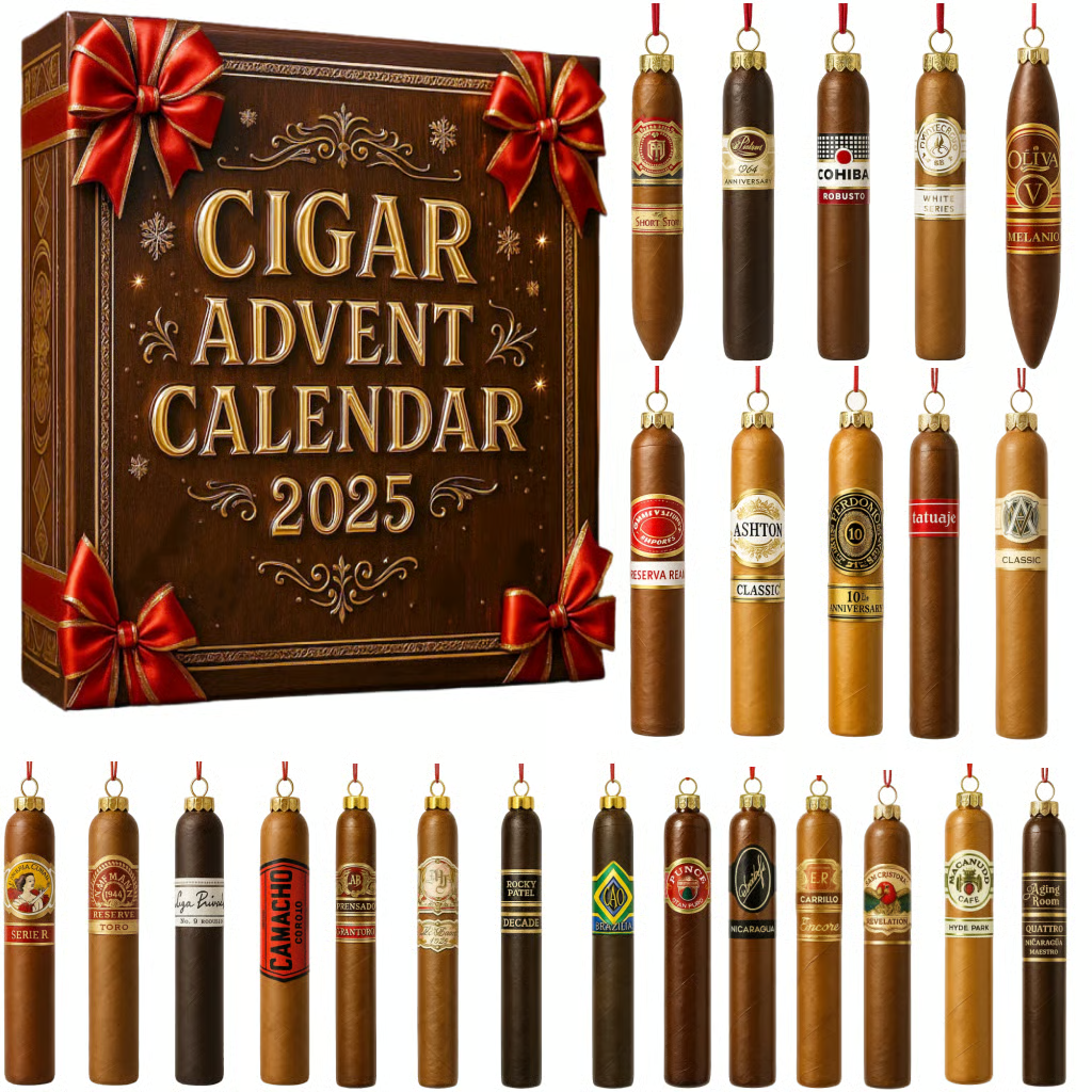 Cigar Advent Calendar 2025 Christmas Eve Countdown Christmas Gifts For Smokers
