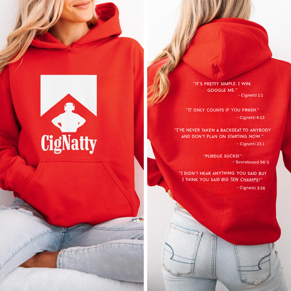 CigNatty Hoosier Football Hoodie Indiana Hoosier Apparel Gift Ideas For Girlfriend