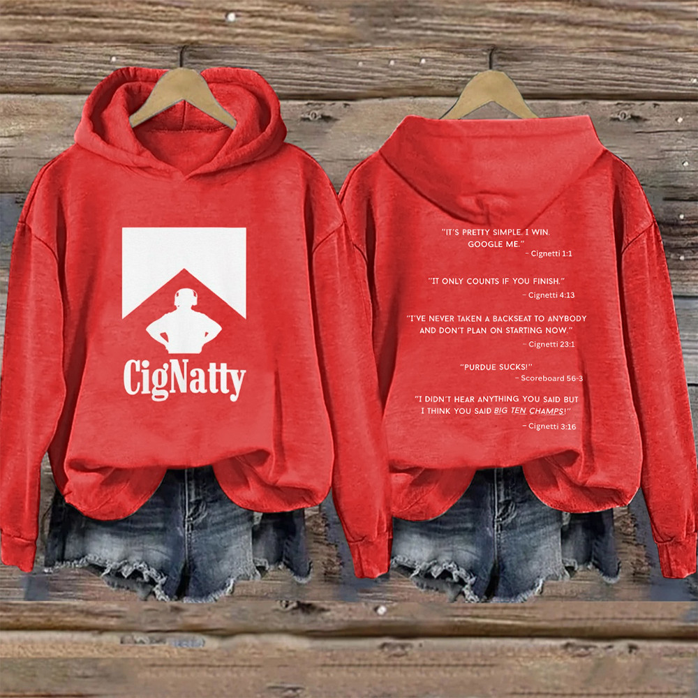 CigNatty Hoosier Indiana Hoosier Hoodie Football Game Day Apparel Indiana Hoosier Fan Presents