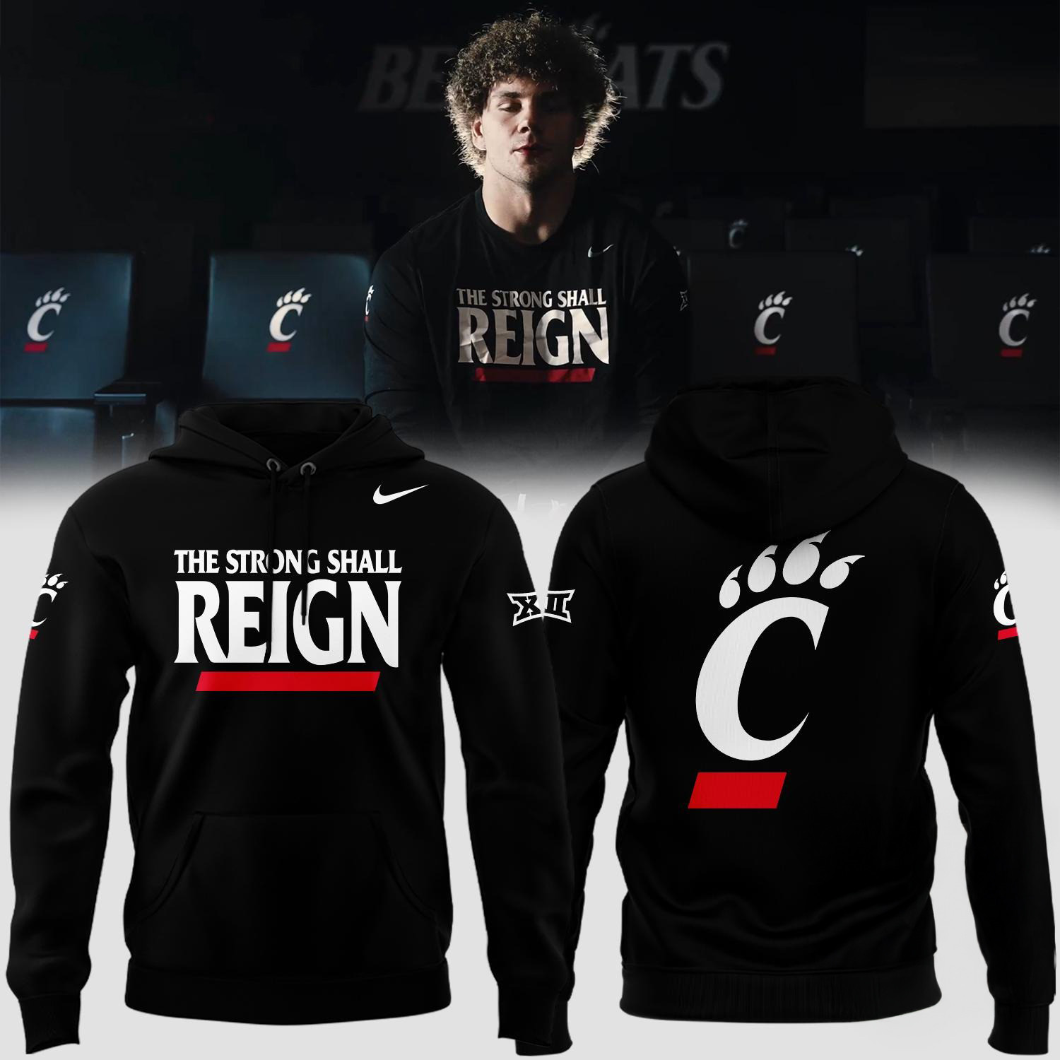Cincinnati Bearcats Football Special The Strong Shall Reign Hoodie Best Football Gifts