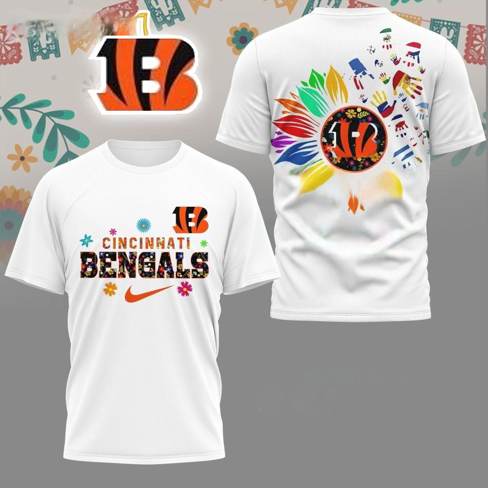 Cincinnati Bengals Hispanic Heritage Month T-Shirt Merch Clothing Gifts For Bengals Fans