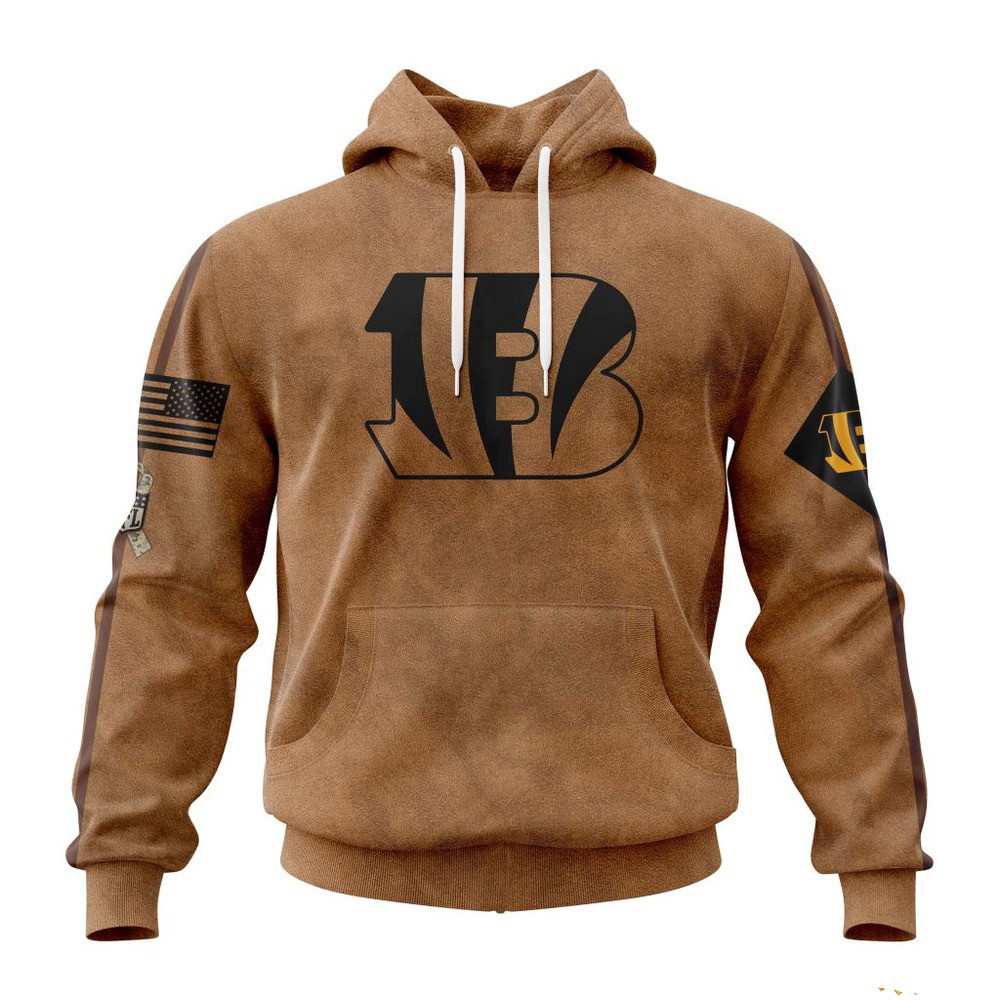 Cincinnati Bengals Hoodie Special Salute To Service For Veterans Day Gifts For Bengals Fans