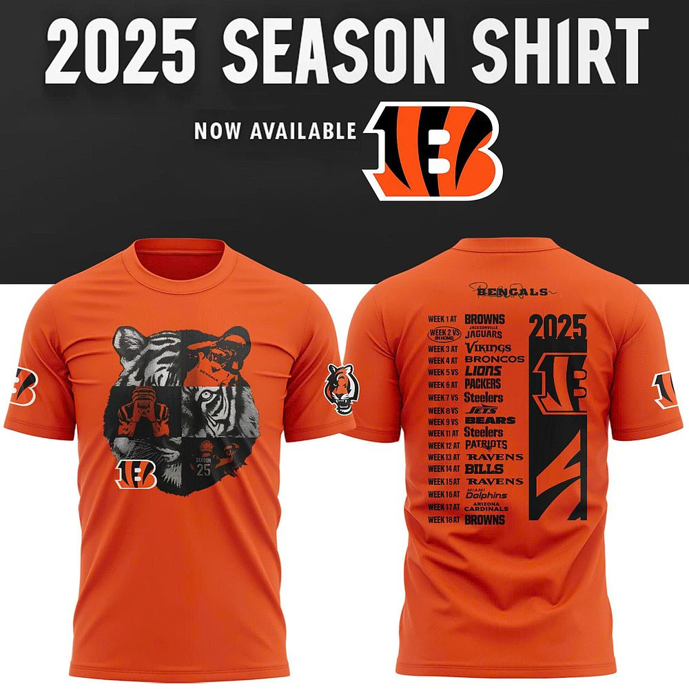 Cincinnati Bengals NFL 2025 New Season T-Shirt Best Gift For Football Lovers