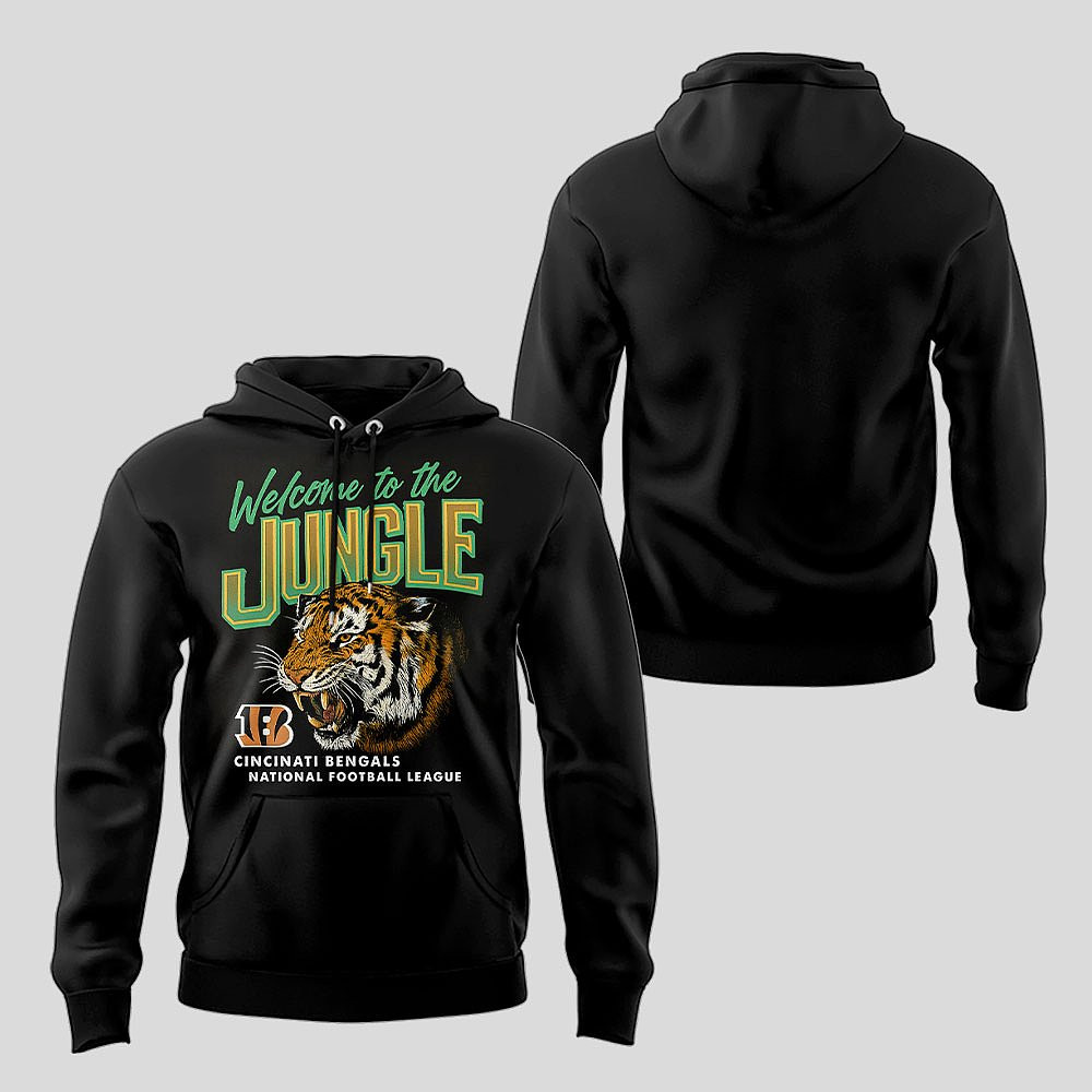 Cincinnati Bengals NFL Welcome To The Jungle Hoodie Best Football Supporter Gift
