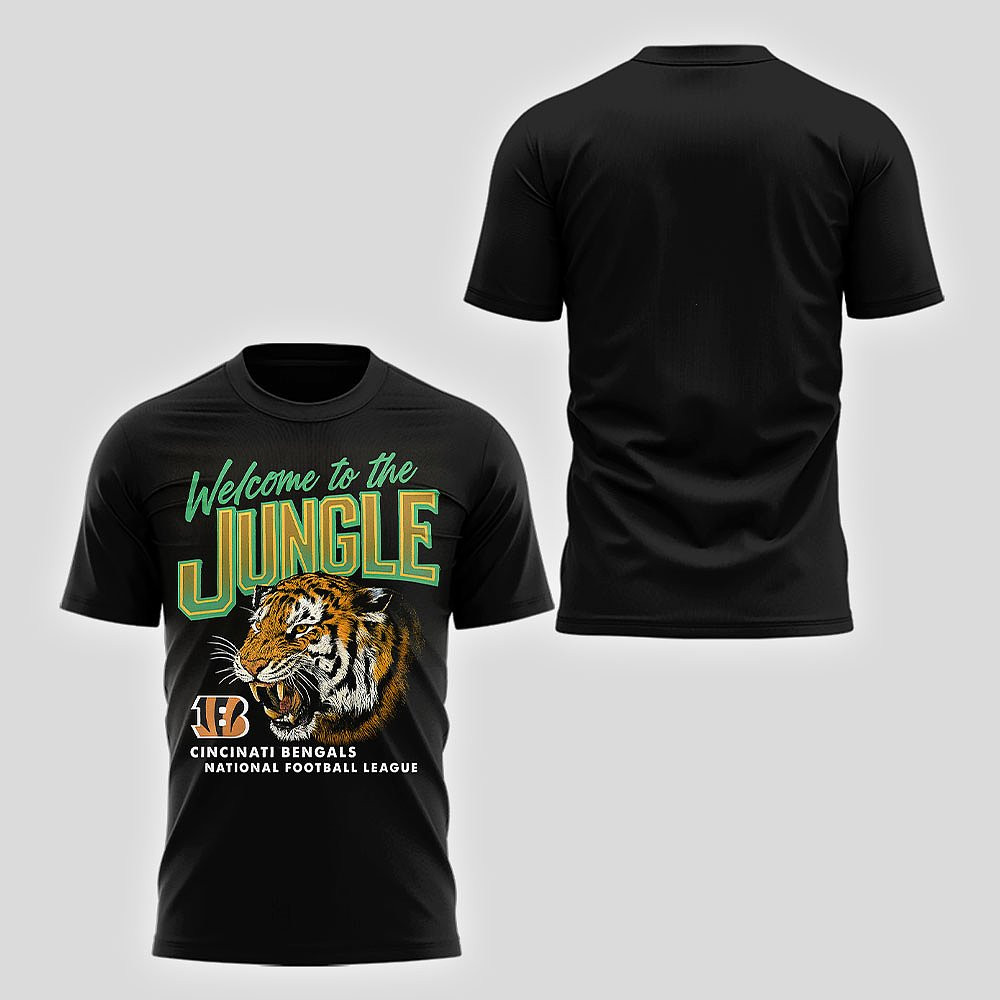 Cincinnati Bengals NFL Welcome To The Jungle T-Shirt Best Gift For Football Fans