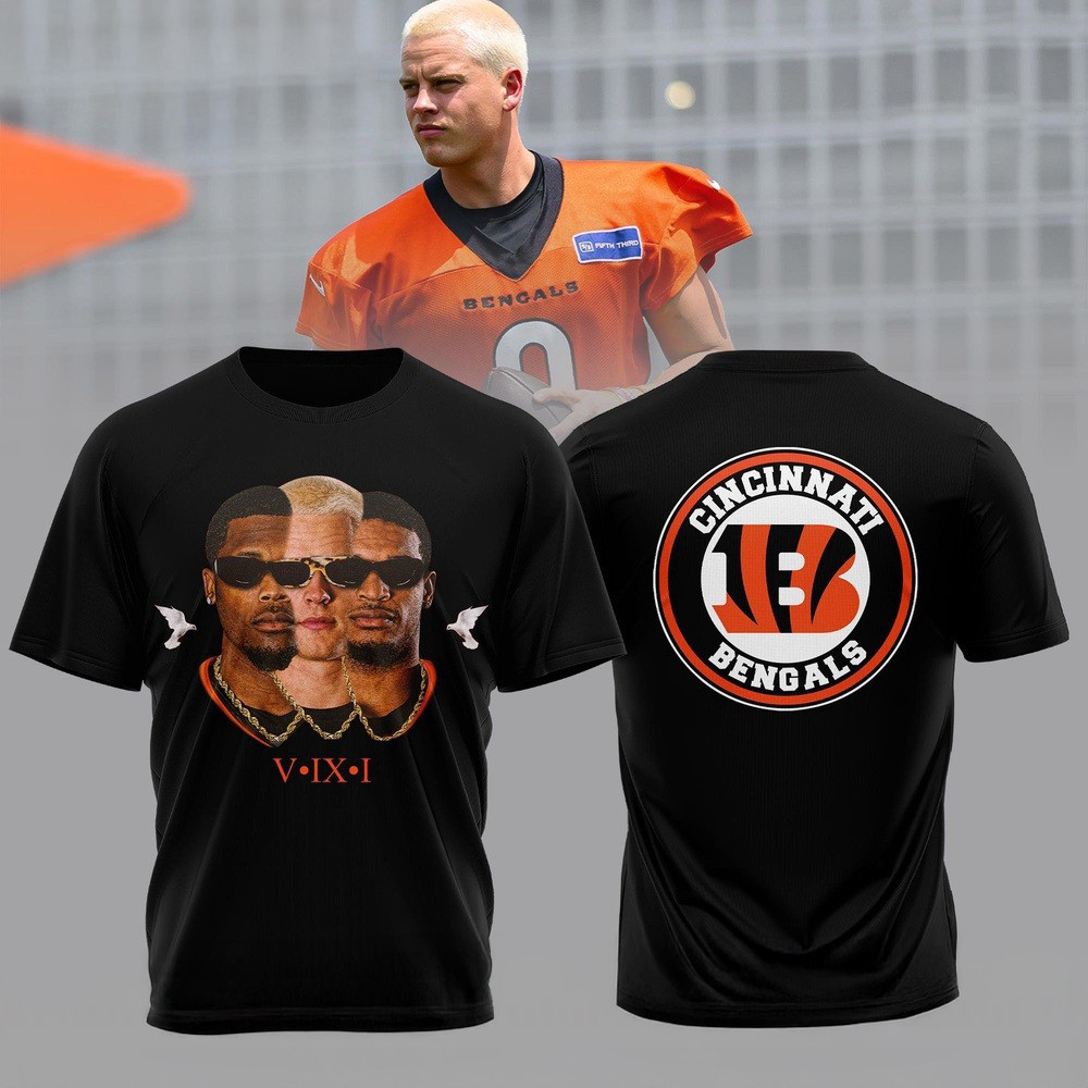 Cincinnati Bengals V IX I Higgins and Joe Burrow Ja'Marr Chase Shirt Football Gifts For Men
