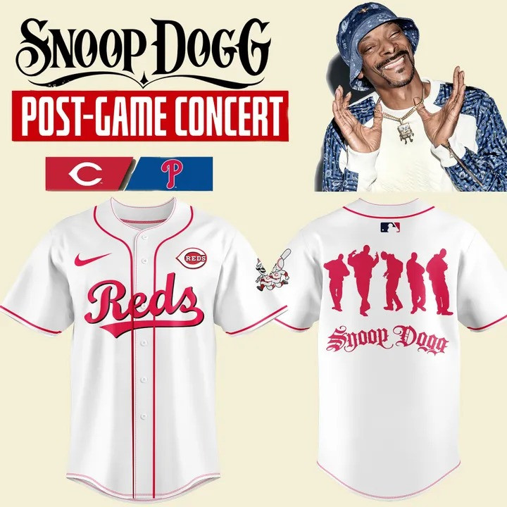 Cincinnati Cincinnati x Snoop Dogg Baseball Jersey 2025 Merch Cool Gifts For Fans