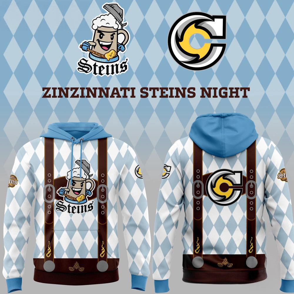 Cincinnati Cyclones Limited Edition Zinzinnati Steins Night Hoodie Gifts For Hockey Fan