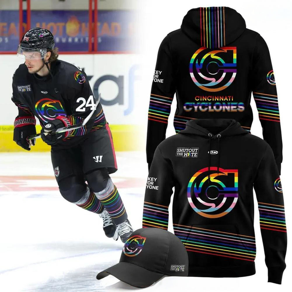 Cincinnati Cyclones Pride Month Collection 2025 Hoodie Best LGBT Gift Merch