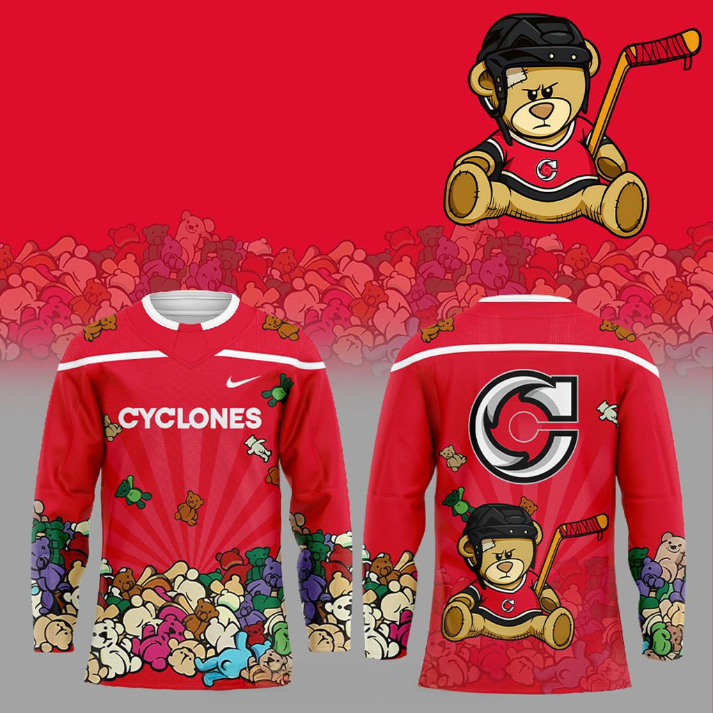 Cincinnati Cyclones Teddy Bear Toss Night 2025 Hockey Jersey Cincinnati Cyclones Merch Gifts Cincinnati Cyclones Teddy Bear Toss Night 2025 Hockey Jersey Cincinnati Cyclones Merch Gifts