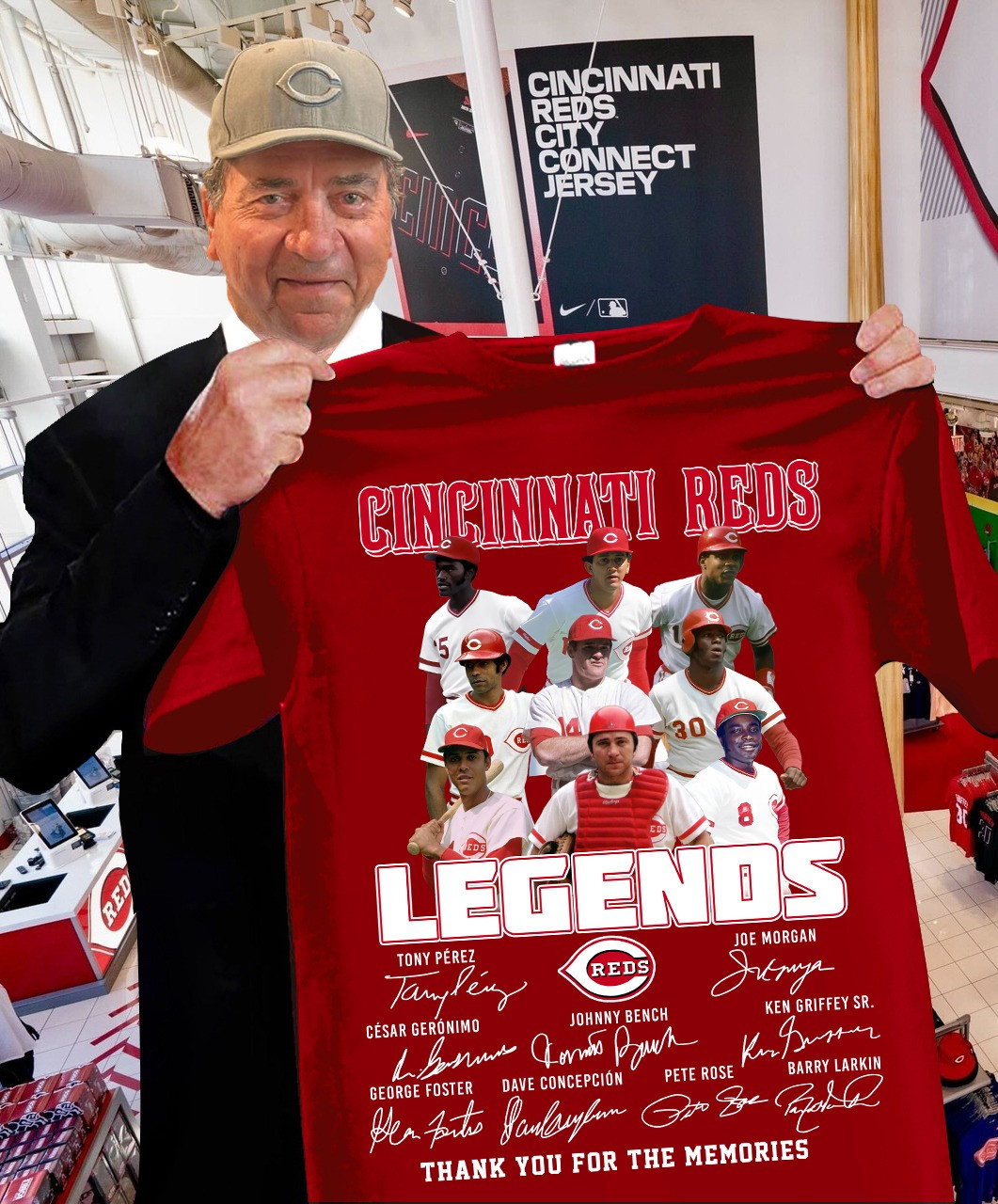 Cincinnati Reds Legends T-Shirt Thank You For The Memories Best Gifts For Fans
