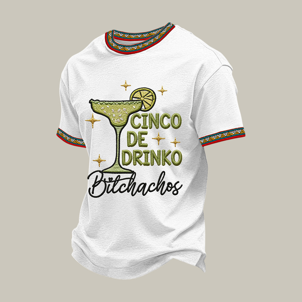Cinco De Drinko Bitchachos Skeleton T-Shirt Cinco De Mayo 2026 Merch Funny Mexican Pride Gift