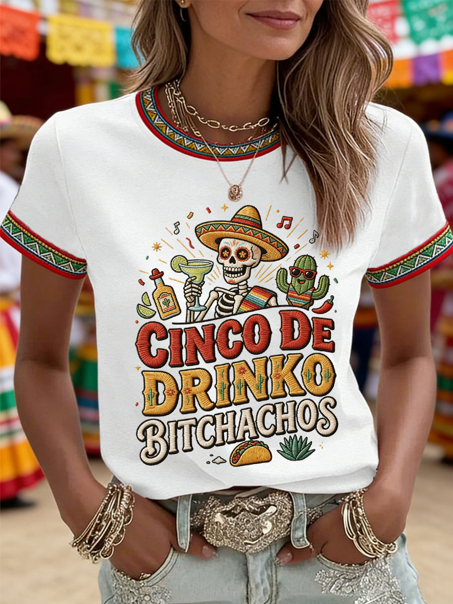 Cinco De Drinko T-Shirt Mexico Festival Merch Thoughtful Gifts For Mexican