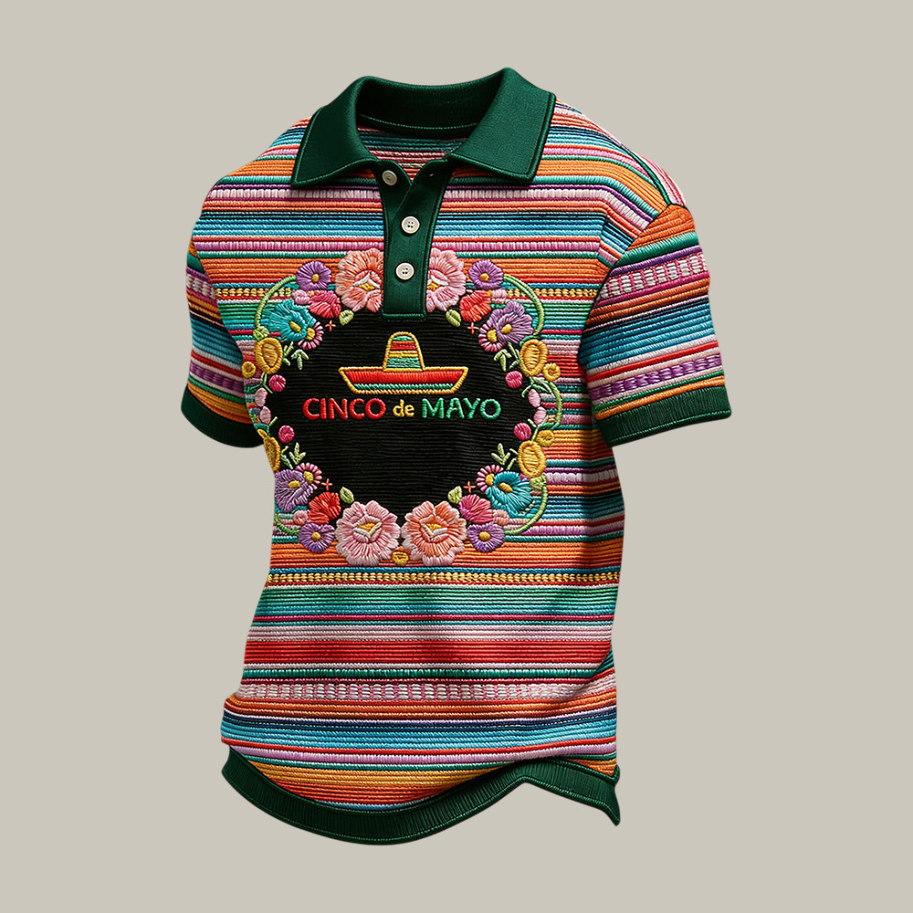 Cinco De Mayo Floral Polo Shirt Mexican Pride Clothes Best Gift For Friends
