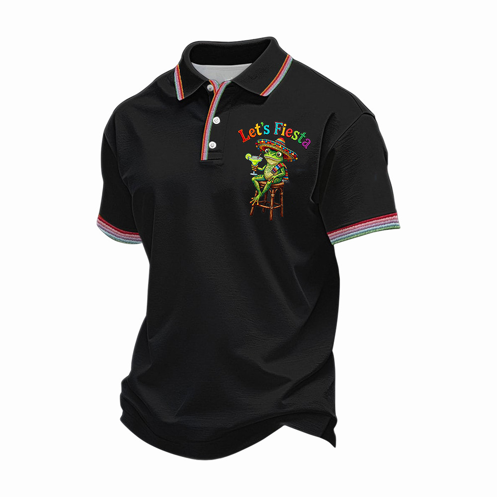 Cinco De Mayo Let's Fiesta Polo Shirt Funny Margarita Forg Clothing Best Gifts Ideas