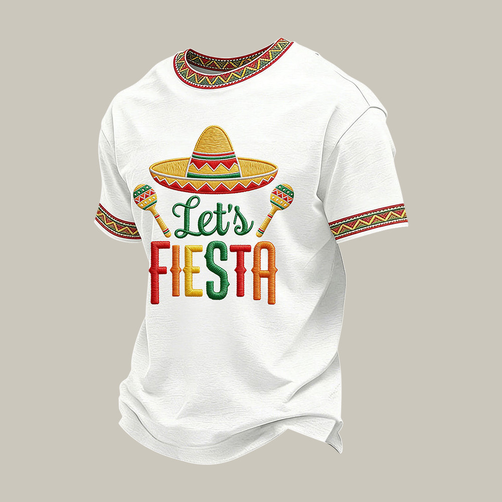 Cinco De Mayo Let's Fiesta T-Shirt Cinco De Mayo 2026 Merch Mexico Heritage Gift Idea