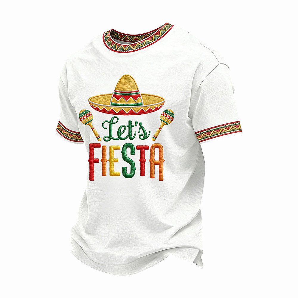 Cinco De Mayo Let's Fiesta T-Shirt Mexico Festival Merch Great Gift For Husband