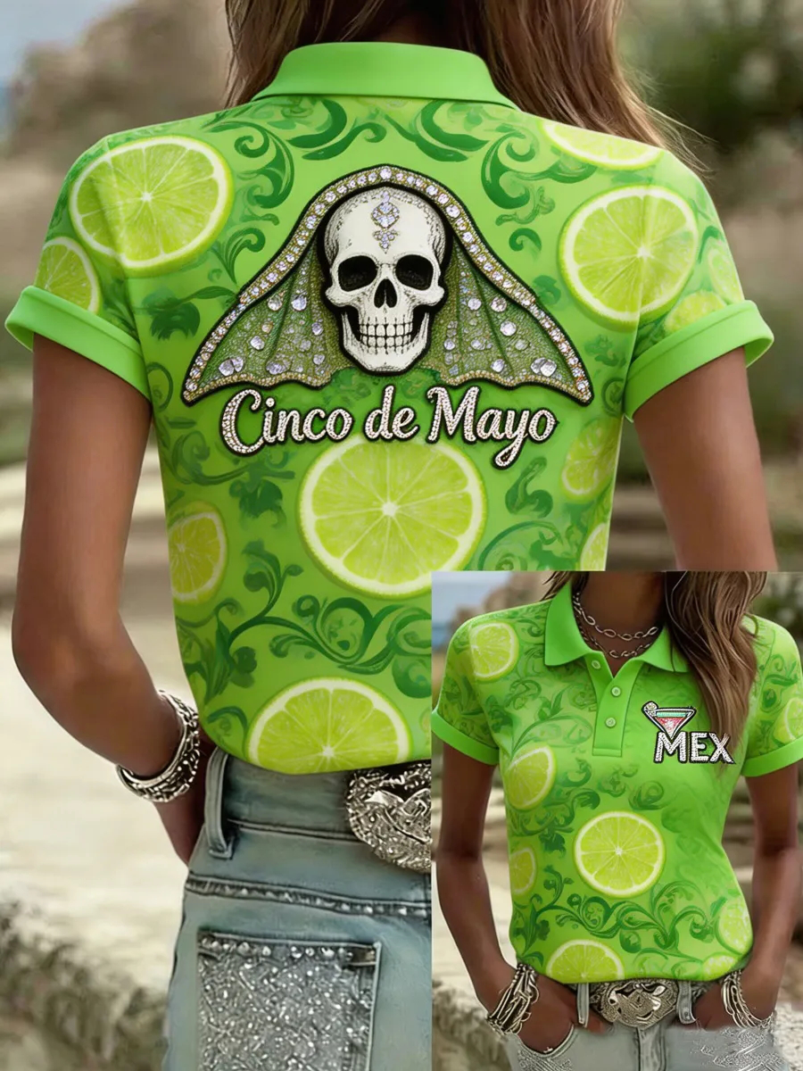 Cinco De Mayo Mex Polo Shirt Skull Mexico Festival Merch Gift Ideas For Mexican