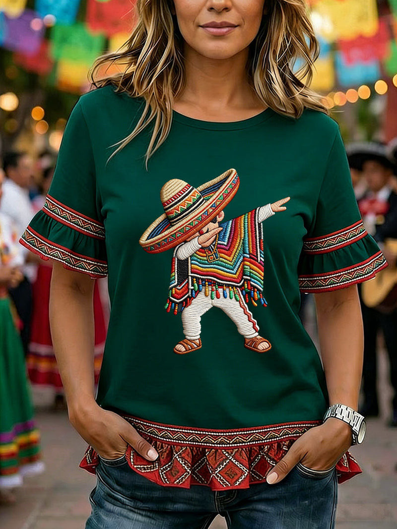 Cinco De Mayo Mexican Boy T-Shirt Cinco De Mayo 2026 Clothing Birthday Gift For Mother