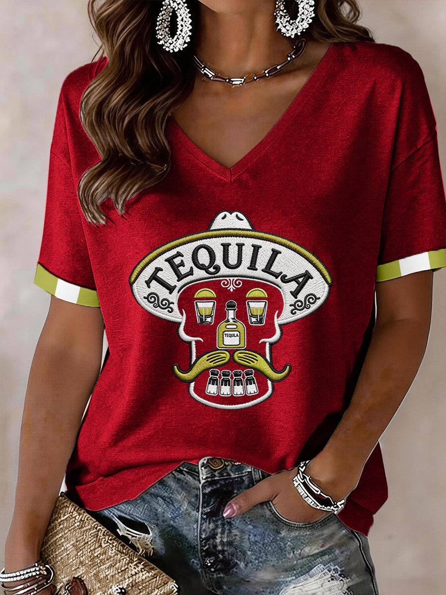 Cinco De Mayo Mexican Pride V-Neck Shirt Mexico Festival Clothes Good Gift For Mother