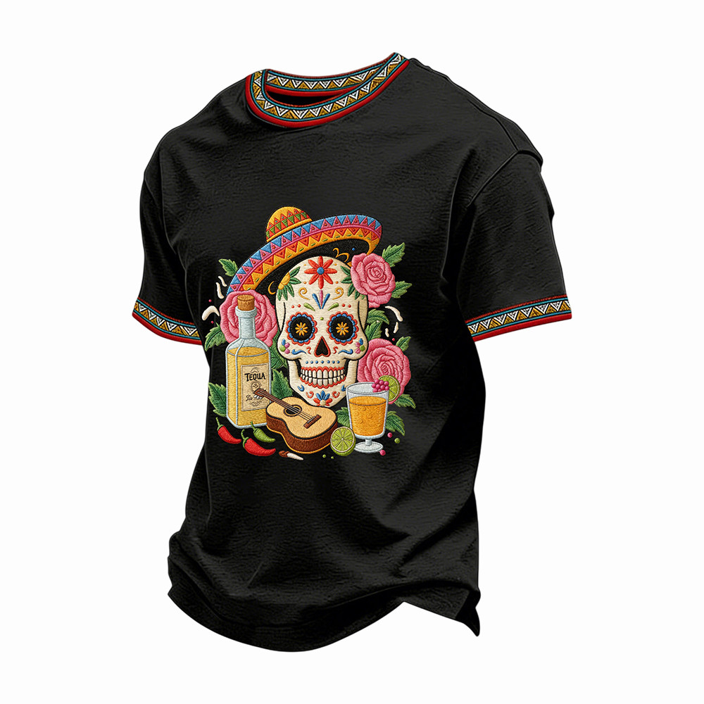 Cinco De Mayo Mexican Skull With Tequila Shirt Fiesta Clothing Mexican Gift Ideas