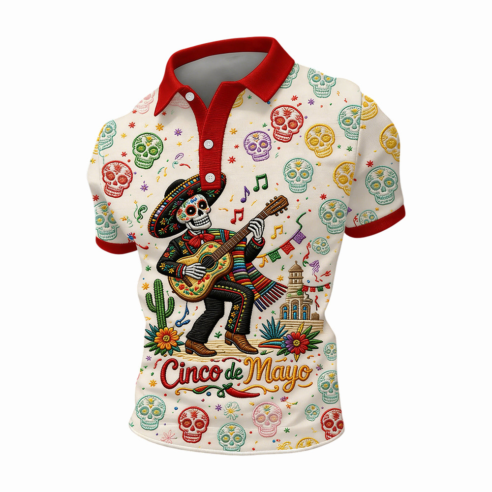Cinco De Mayo Parade Polo Shirt Mexican Skeleton Apparel Best Gift Ideas For Mexican