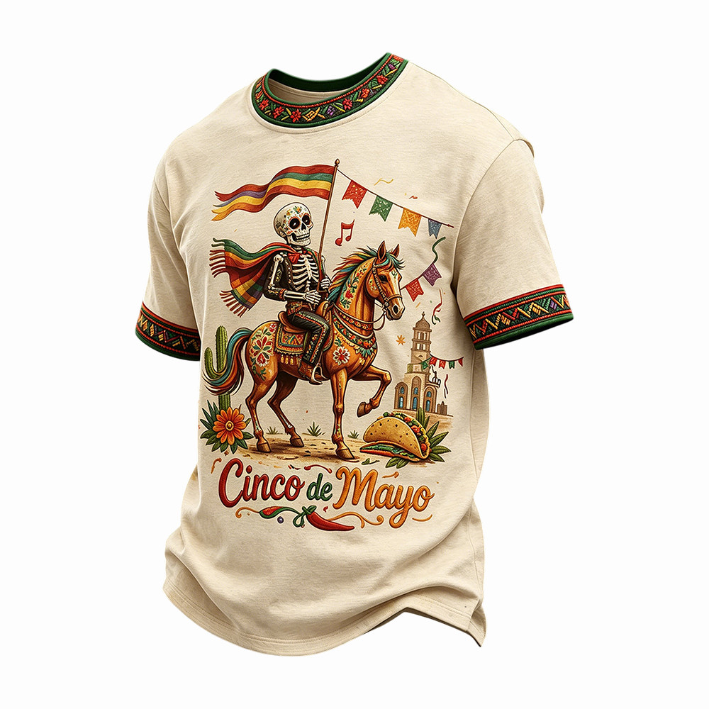 Cinco De Mayo Parade T-Shirt Skeleton Mexican Themed Clothing Festival Apparel Gift Ideas