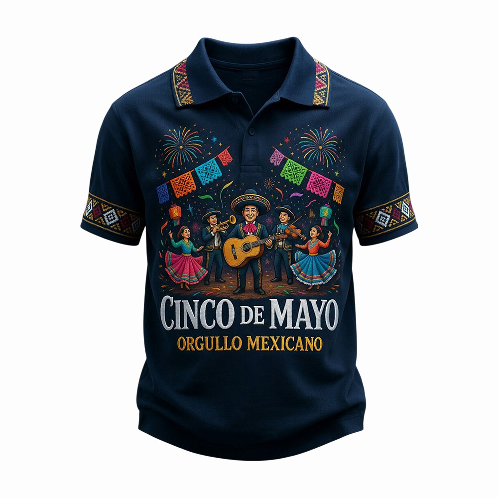 Cinco De Mayo Polo Shirt Orgullo Mexicano Mexico Festival Apparel Gifts For Him