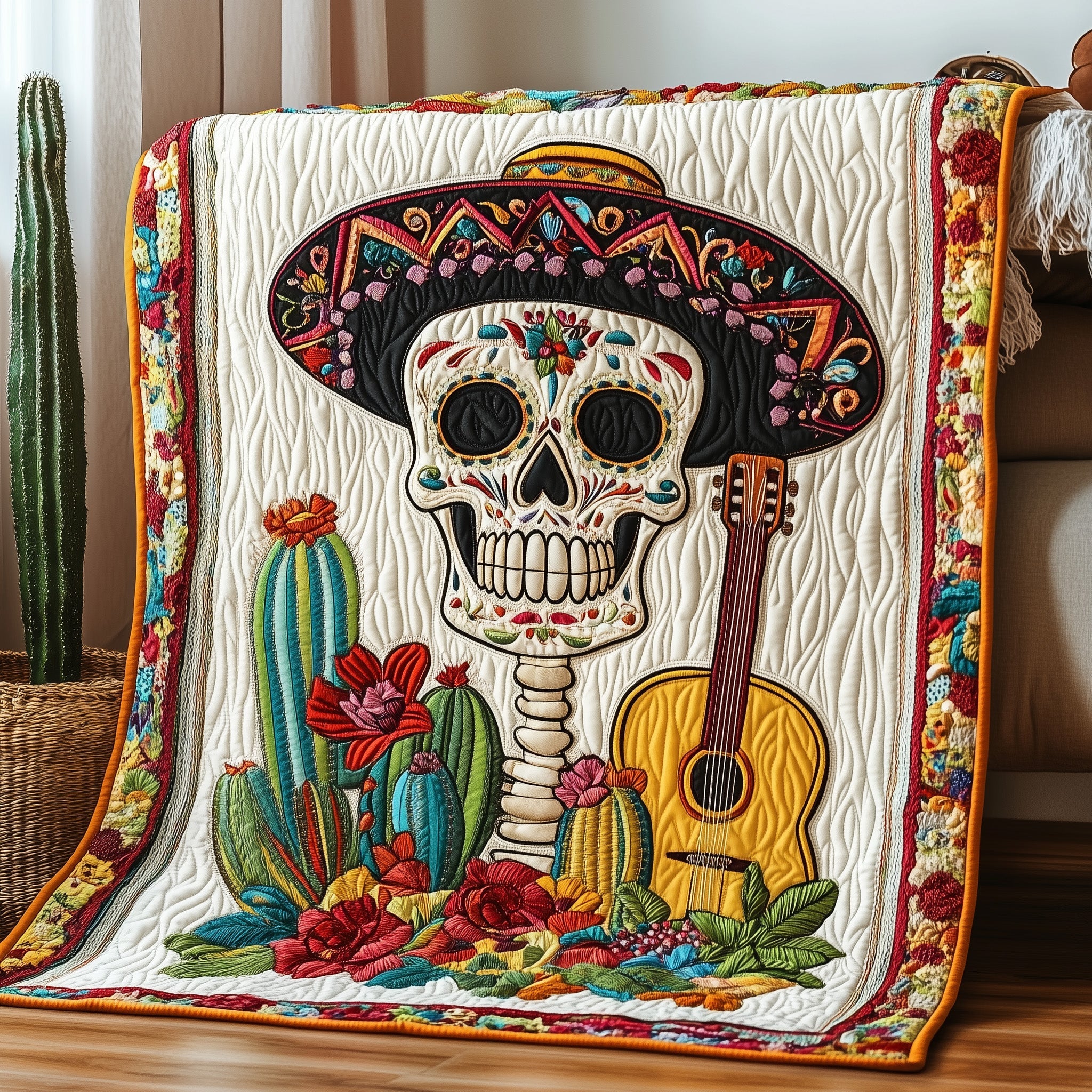 Cinco De Mayo Quilted Blanket Merchandise Throw BlanketMexican Gift Ideas For Him Her