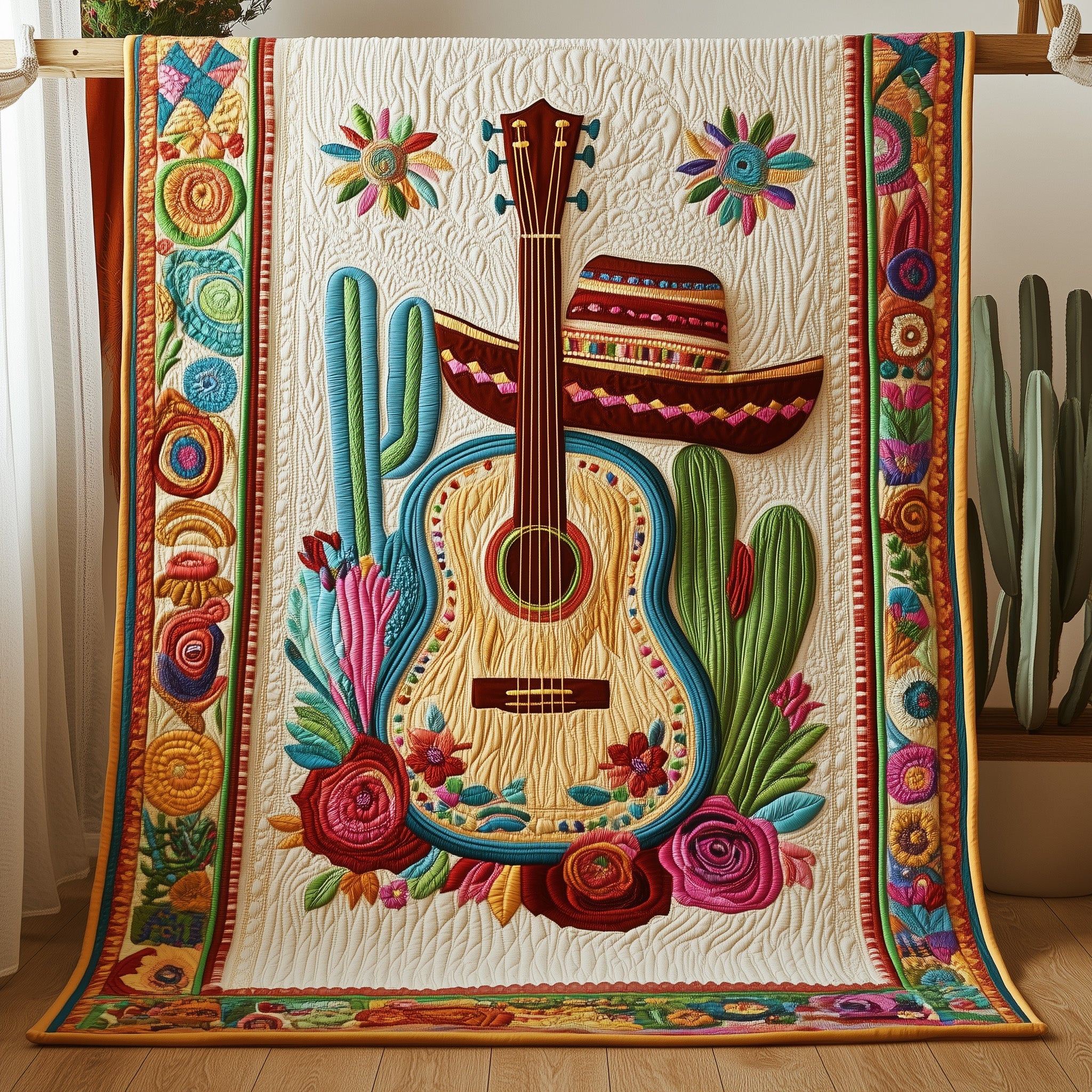 Cinco De Mayo Quilted Blanket Merchandise Throw BlanketMexican Novelty Items