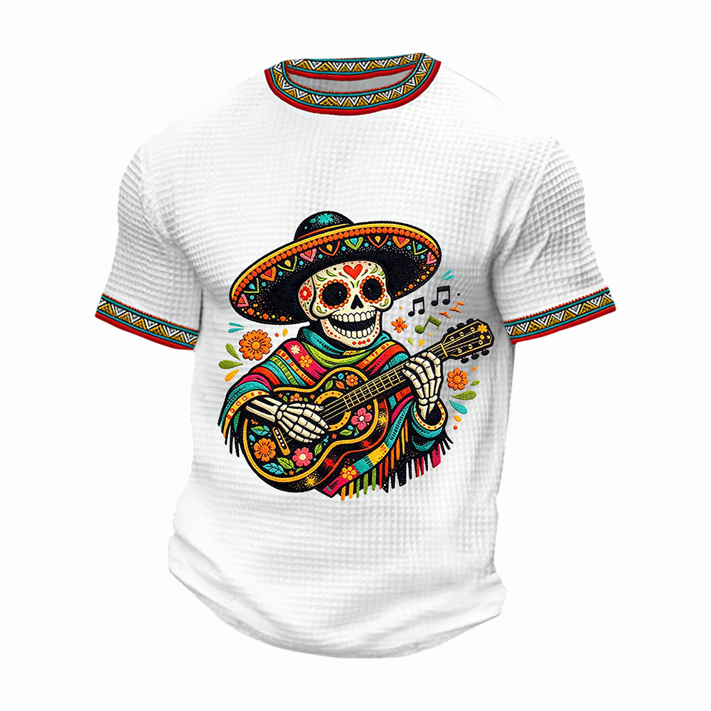 Cinco De Mayo Skeleton Guitar Shirt Fiesta Clothing Mexican Gift Items