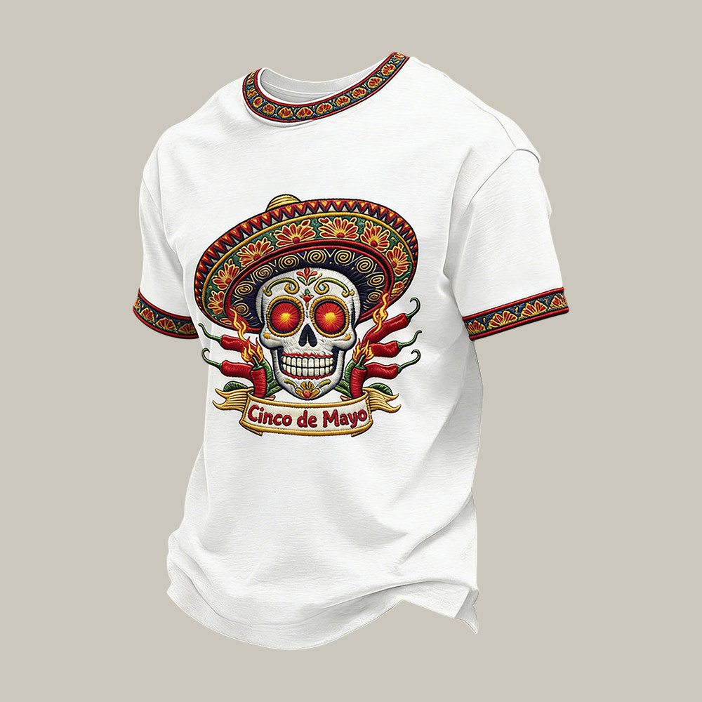 Cinco De Mayo Skeleton T-Shirt Funny Taco Tuesday Tee Cinco De Mayo 2026 Gift