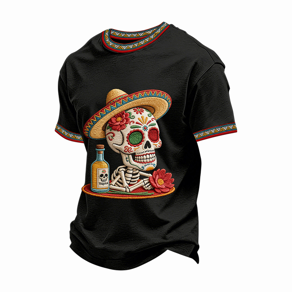 Cinco De Mayo Skull And Margarita Shirt Fiesta Festival Clothing Mexican Novelty Gifts