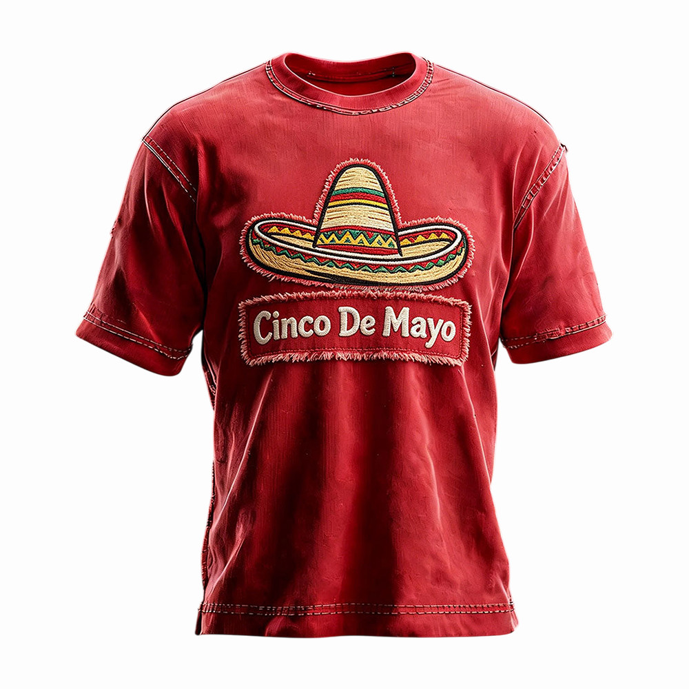 Cinco De Mayo Sombrero T-Shirt Mexican Themed Apparel Mexican Fiesta Merch Gift Ideas