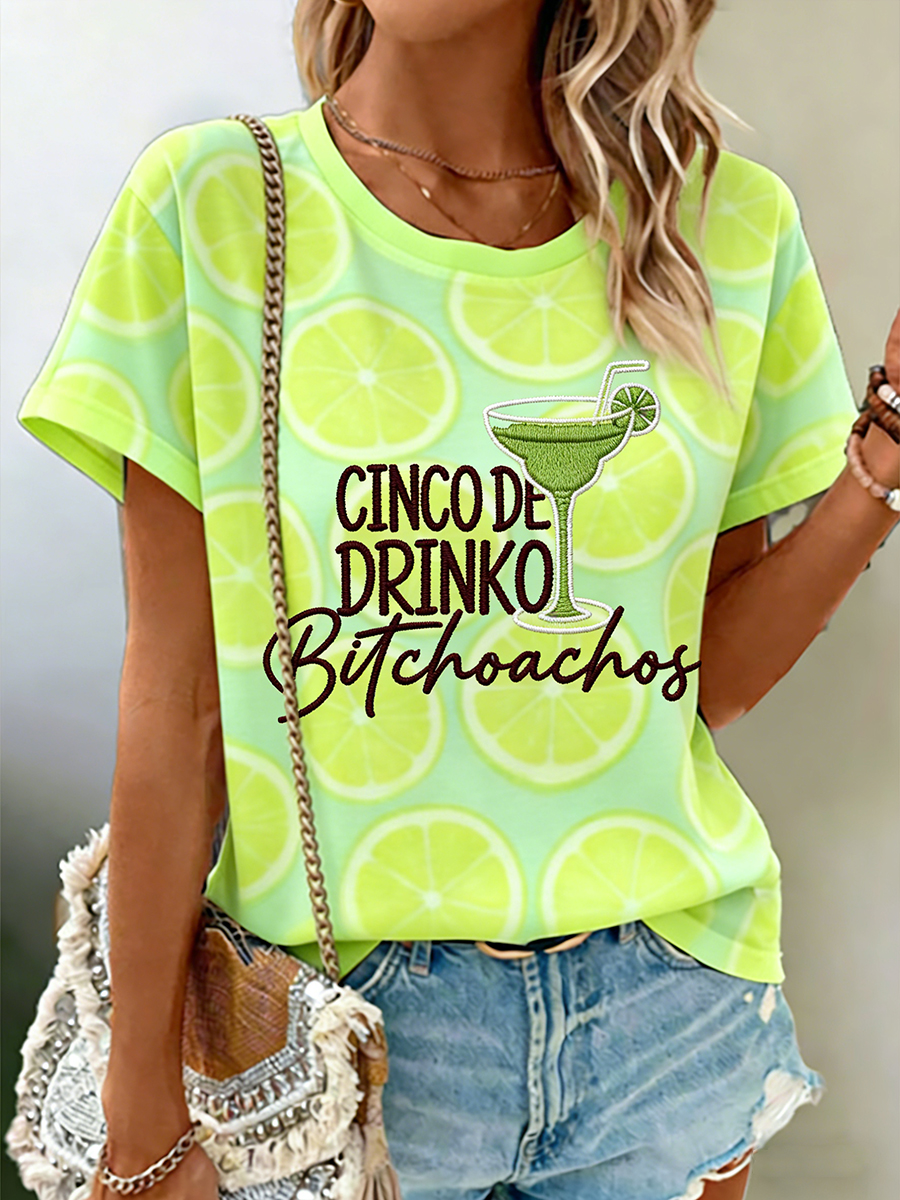 Cinco De Mayo T-Shirt Cinco De Drinko Bitchachos Margarita Shirt Best Gift For Mexican