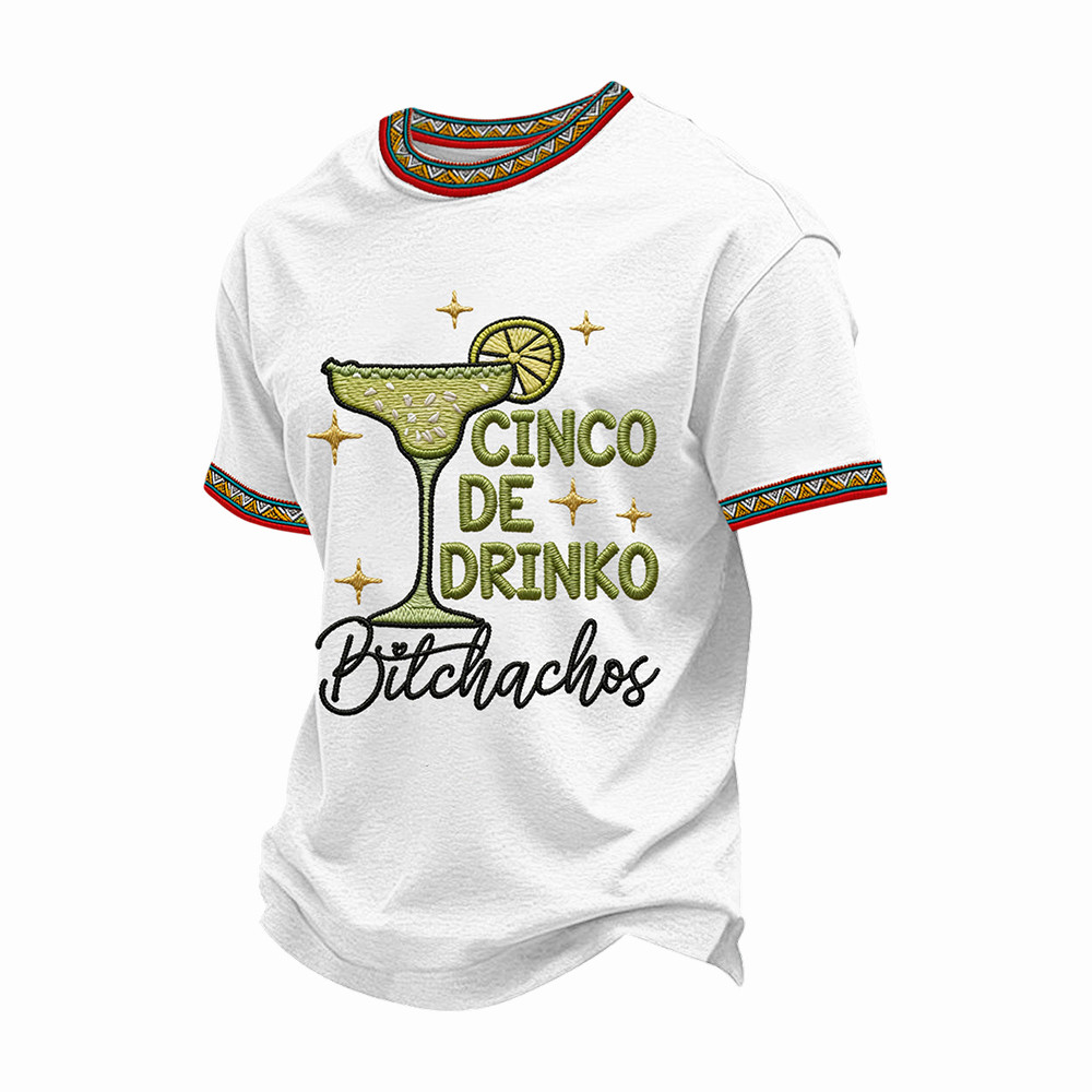Cinco De Mayo T-Shirt Funny Cinco De Drinko Bitchachos Margarita Shirt Best Gift Ideas
