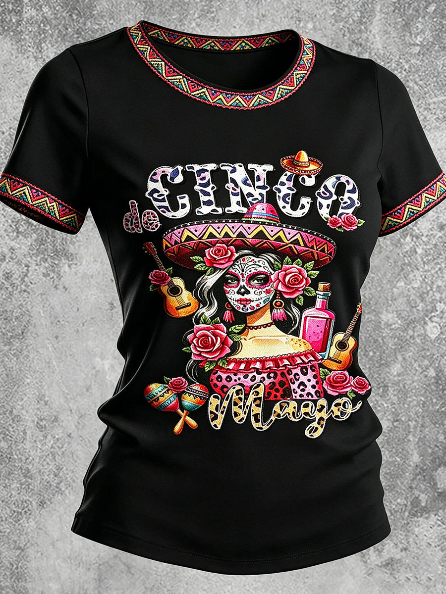 Cinco De Mayo T-Shirt Vintage Fashion Mexican Party Festive Gifts For Your Loved Ones