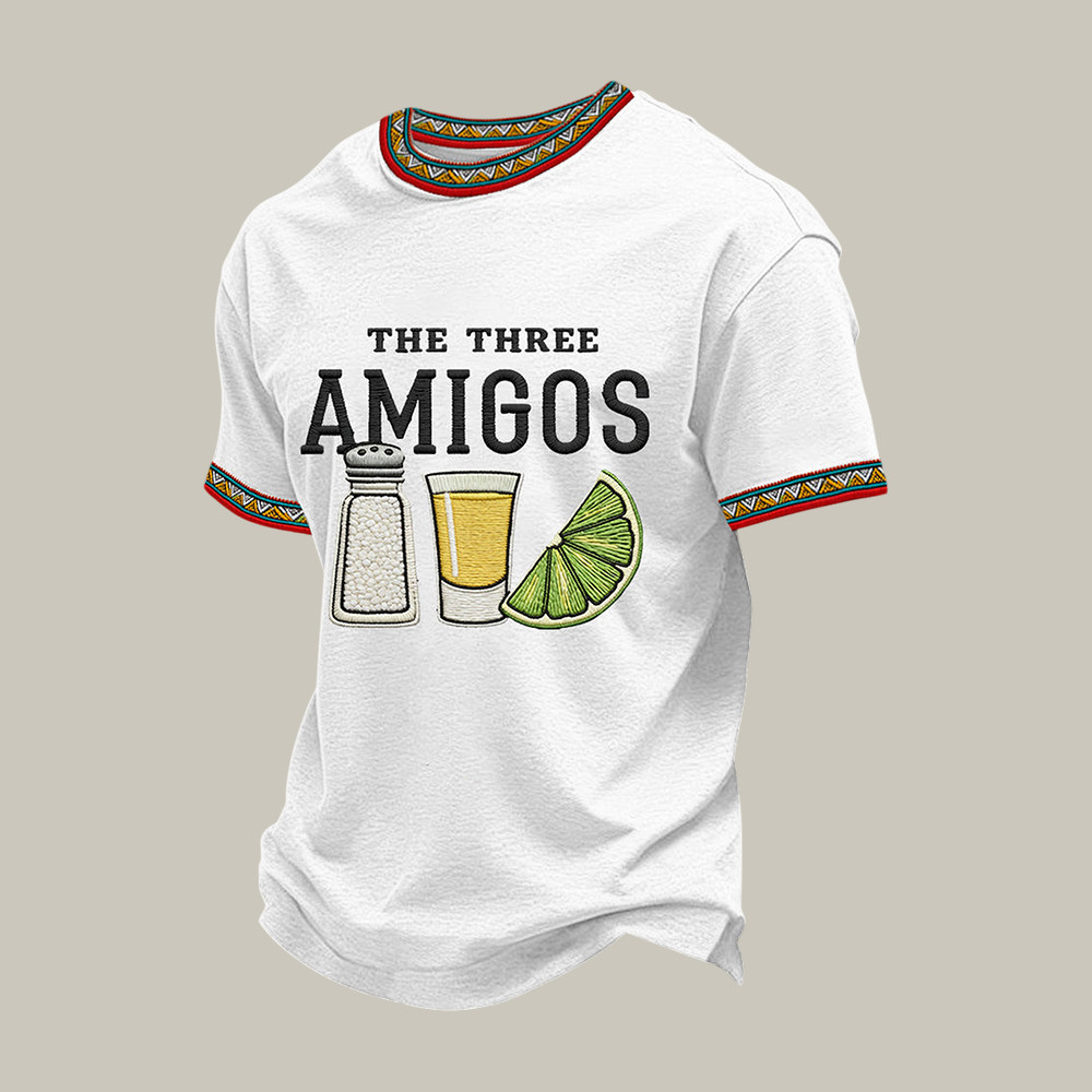 Cinco De Mayo The Three Amigos Salt Tequila Lemon T-Shirt Cinco De Mayo 2026 Clothes Gift Idea