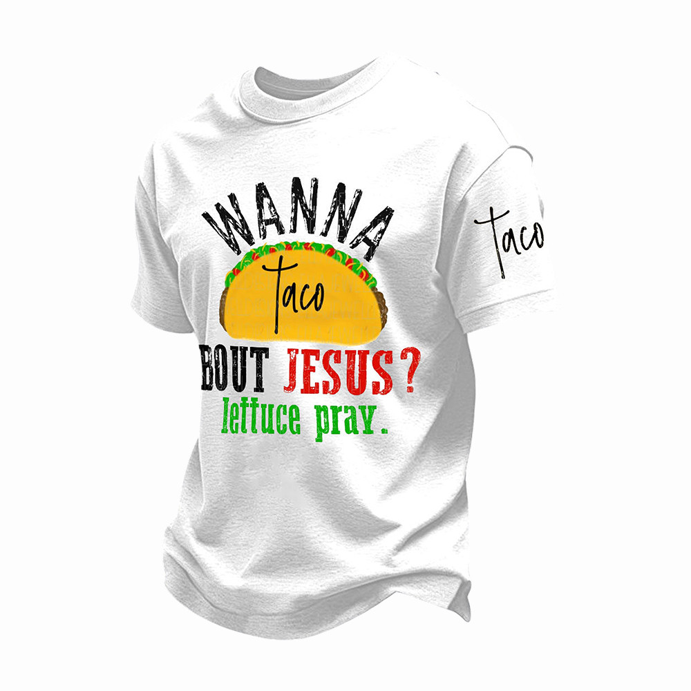 Cinco De Mayo Wanna Taco Bout Jesus T-Shirt Mexico Festival Merch Unique Gifts Ideas