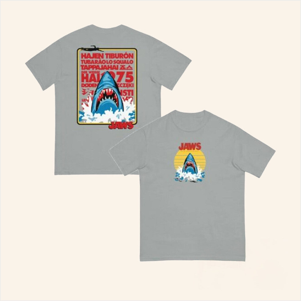 Cinemark Merch Jaws 50Th Anniversary Shirt Birthday Gift Ideas For Fans Gifts For Friends