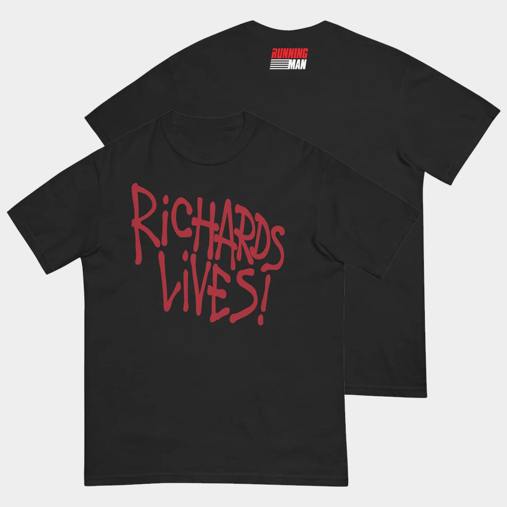Cinemark Merch The Running Man T-Shirt Richards Lives Shirt Best Gifts For Boyfriend